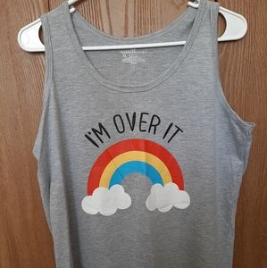 Bobbie Brooks "I'm over it" tank size XL